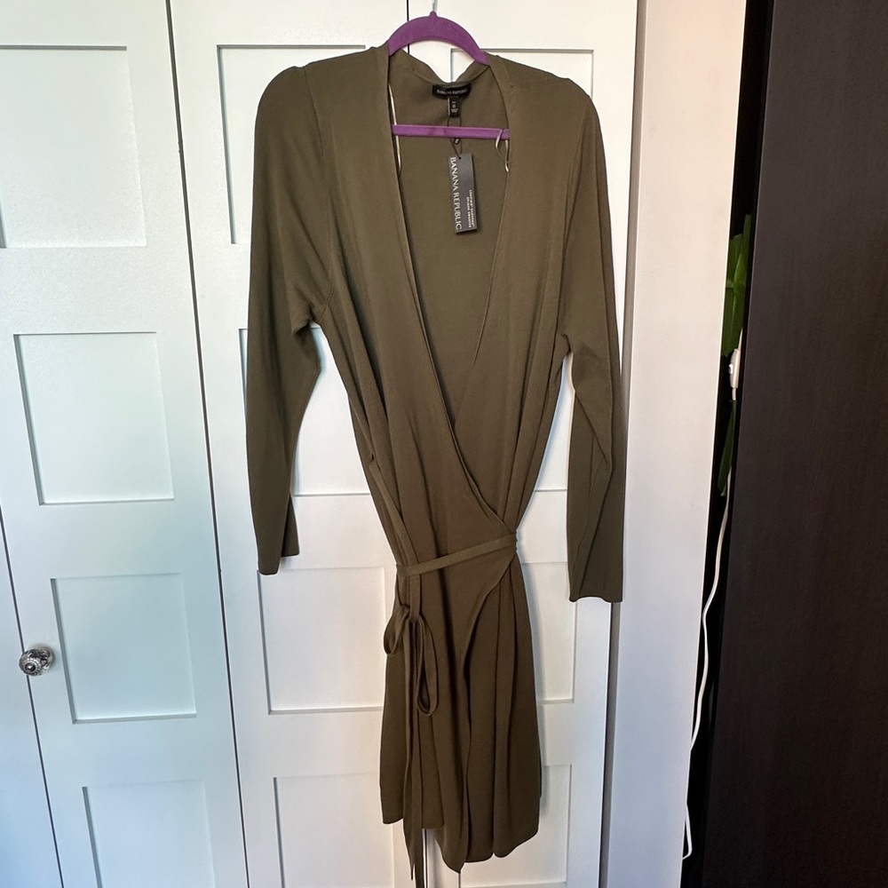 Olive green sweater dress. New with tags.